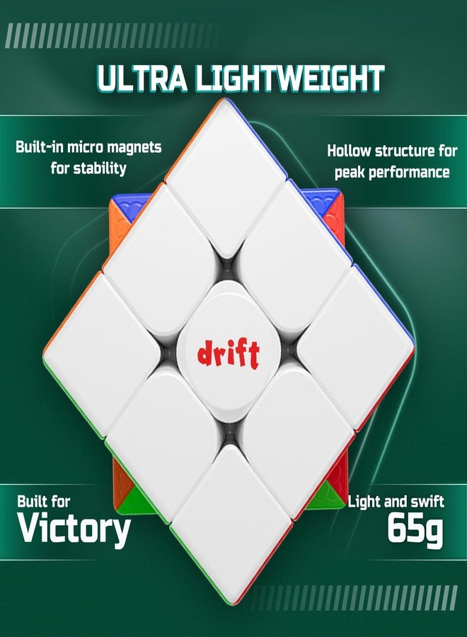 Cubelelo Drift 3M v3 3x3 Magnetic Speedcube (Standard) | Latest Version with New & Improved Internal Structure for Smooth Turns & Stability | Cube Toy for 6-10 Years Old Boys Girls Adults - Image 3